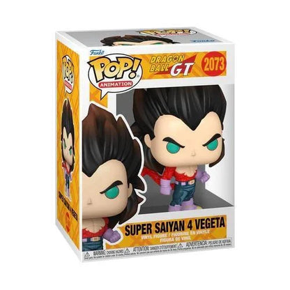 Vegeta vinyl figure in retail box with window, dark spiky hair and teal eyes