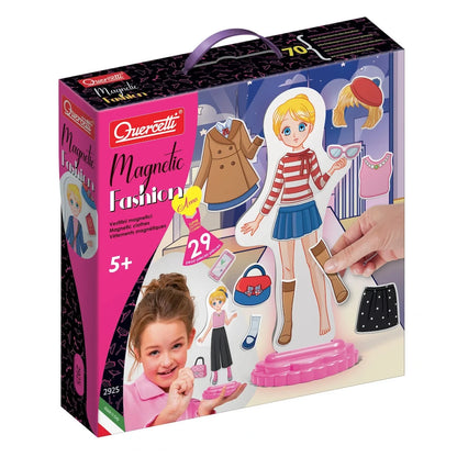 Magnetic fashion dress-up set for Anna, boxed play set with illustrated outfits