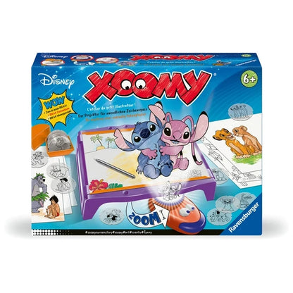 Xoomy stitch drawing table kit in retail box, includes purple drawing board