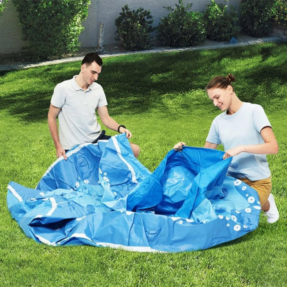 Fast Set™ OctoPool With Integrated Water Sprinklers, Round - Ø274x76cm - Blue With Pattern