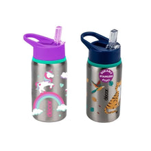 Junior Sip Straw Stainless Steel Bottle 500ml, Assorted