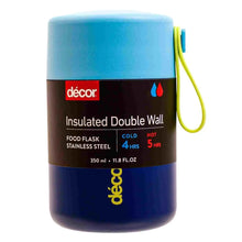 Double Wall Stainless Steel Food Flask 350ml, Dark Blue