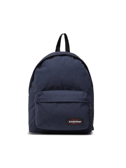 Eastpak navy mini backpack with front zip pocket and adjustable shoulder straps