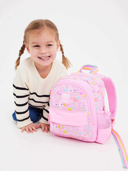 Smiggle 12" teeny tiny backpack in pink with Peppa Pig cartoon print
