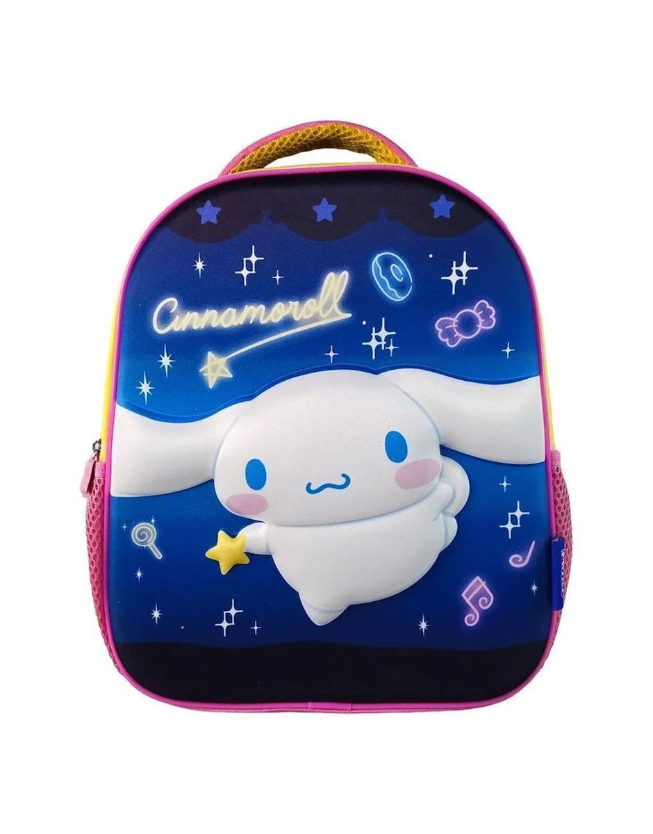 Preschool backpack with Cinnamoroll character, dark blue 1-compartment design