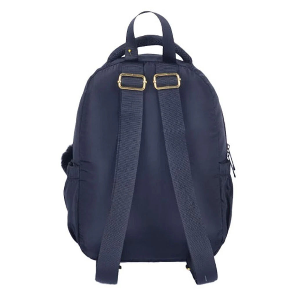 Must team backpack back view, padded shoulder straps and top handle