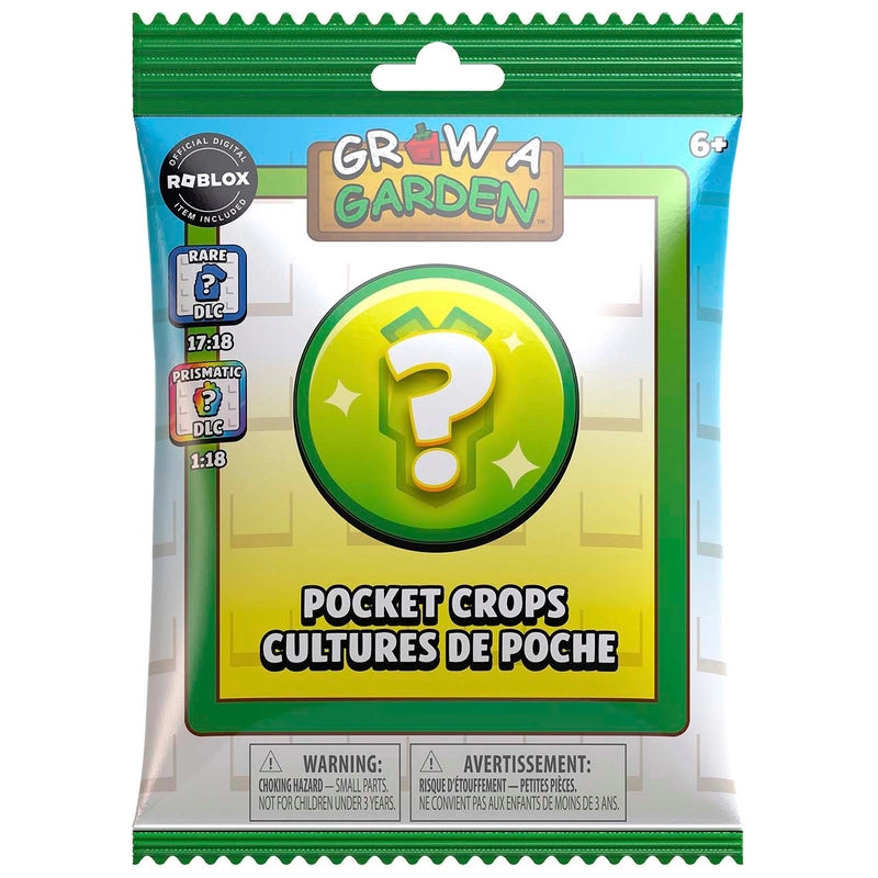Grow A Garden Pocket Crops blind bag, front card with question-mark icon