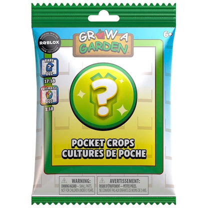 Grow A Garden Pocket Crops blind bag, front card with question-mark icon