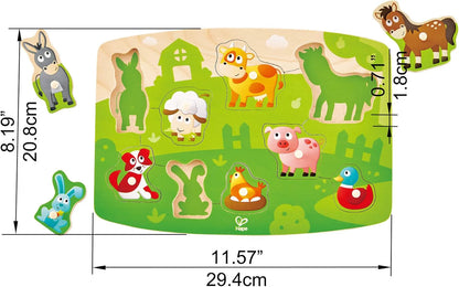 Farm Animals Peg Puzzle