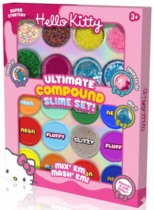 Ultimate Compound Slime Set gift box with assorted slime jars and glittery mix