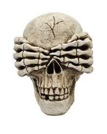 Resin skull decoration for window blind, detailed bones and teeth