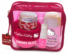Deluxe Slime Set pouch with Hello Kitty cherry glitz jar and slime gel.