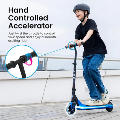 G6 Kids E-Scooter mit Handgas am Lenker, Kind steuert