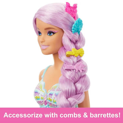 Barbie Mermaid Doll with 7-Inch-Long Pink Fantasy Hair