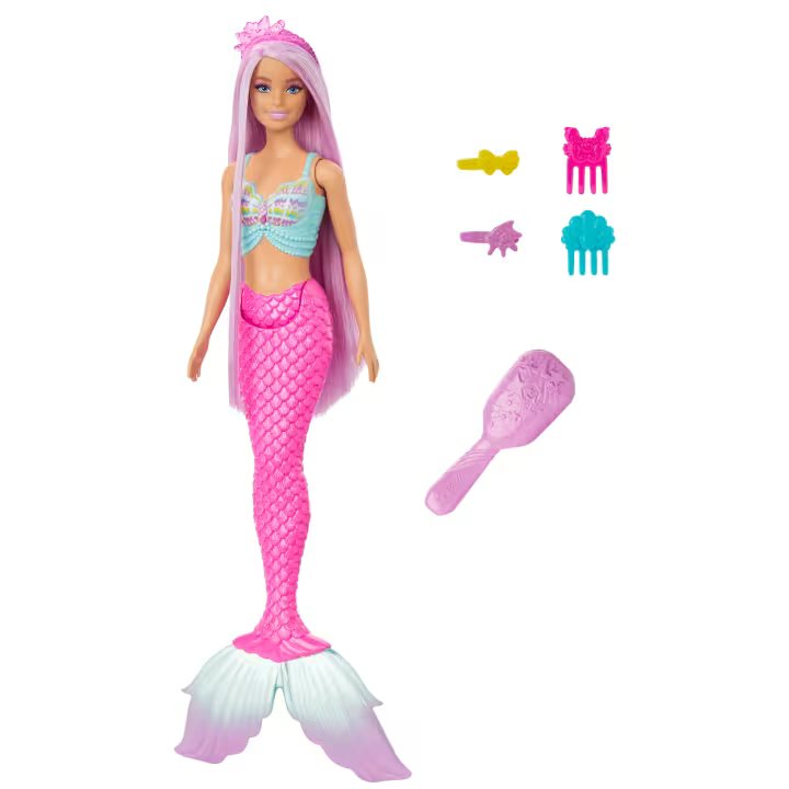 Mattel Barbie Mermaid Doll with 7-Inch-Long Pink Fantasy Hair - The Toy Store, Best Toys in Lebanon