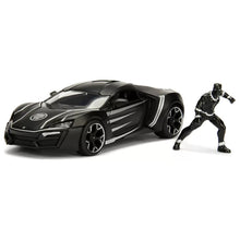 Lykan Hypersport with figure Black Panther Marvel Avengers black 1:24