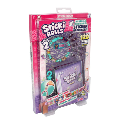 Sticki Rolls Sticki Book Series 2 Sky Castle set: book, wearable sticker bracelets