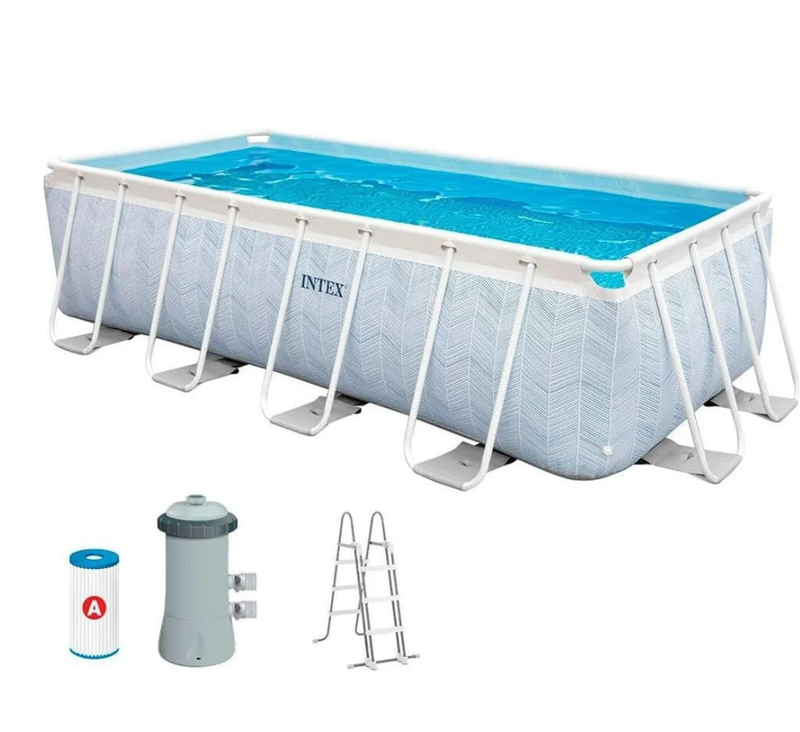 Chevron Prism Rectangular Pool Set 400x200x100 cm