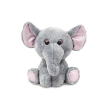 Sitting Animal Plush With Shiny Eyes - AMI Plush - Elephant - The Toy Store