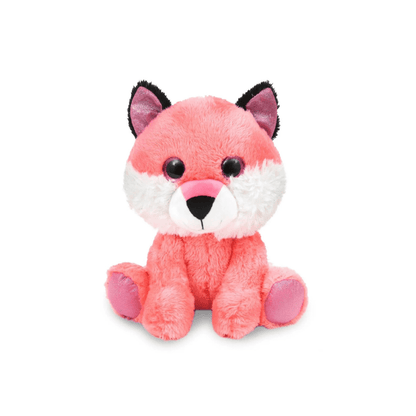 Sitting Animal Plush With Shiny Eyes - AMI Plush - Fox - The Toy Store