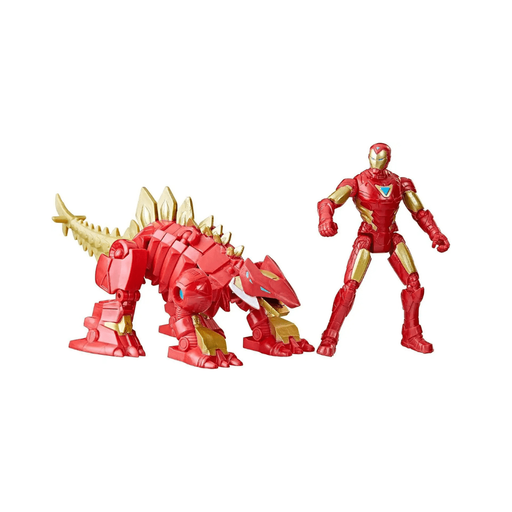 Mechasaurs Mech Strike Iron Man & Iron Stomper - Avengers - The Toy Store