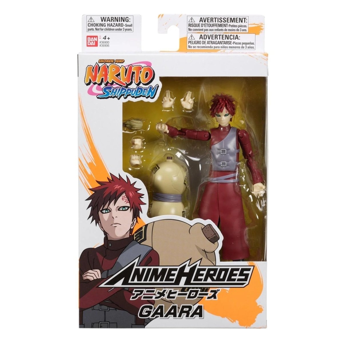 Anime Heroes Naruto Gaara Figure - Bandai - The Toy Store