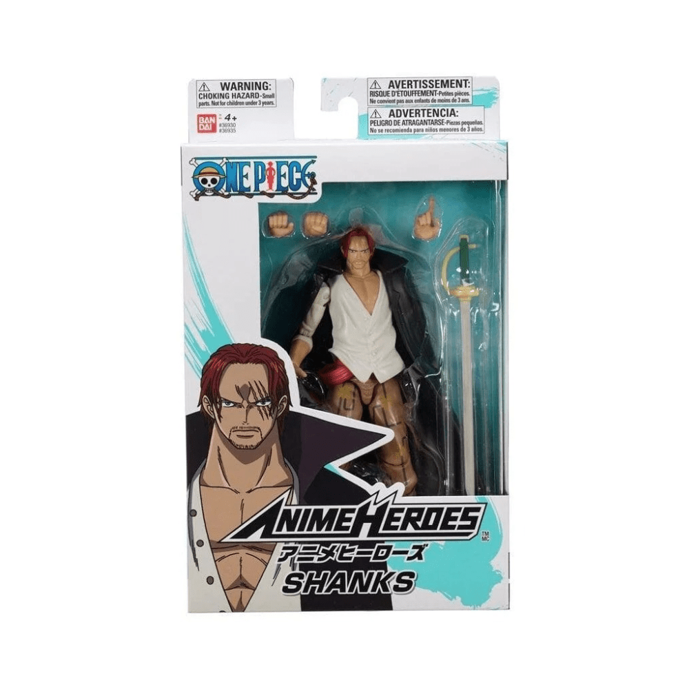 Anime Heroes OnePcs Shanks Figure - Bandai - The Toy Store