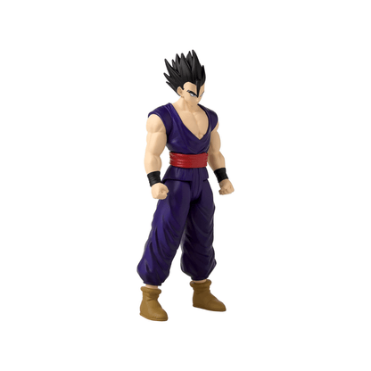 Ultimate Gohan action figure standing pose, wearing purple gi, red sash, black wristbands