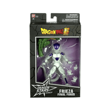 Frieza Final Form action figure in retail box, white armor with purple details