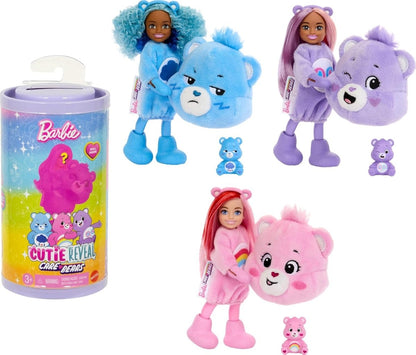 Muñeca Chelsea Care Bear con abrigo azul y osito de peluche, surtido