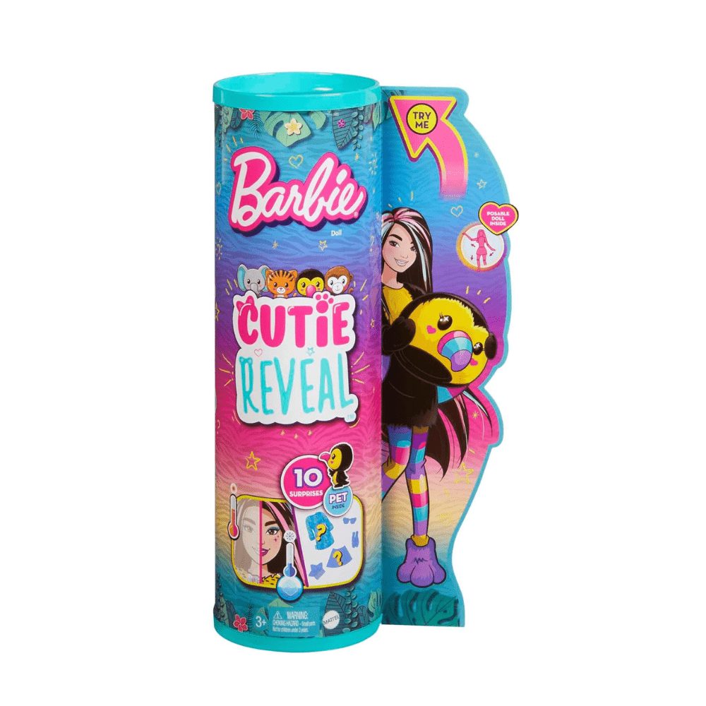 Cutie Reveal Jungle Series Toucan Doll - Barbie - The Toy Store