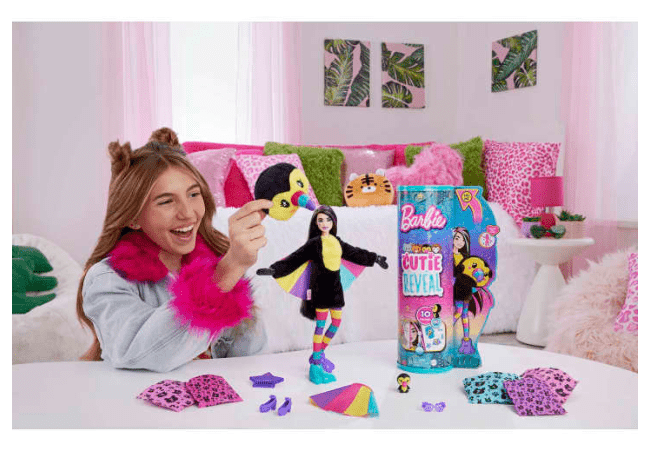 Cutie Reveal Jungle Series Toucan Doll - Barbie - The Toy Store