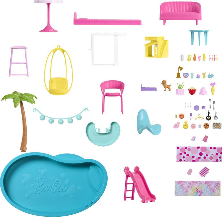 Dreamhouse, Pool Party Doll House - Barbie - The Toy Store