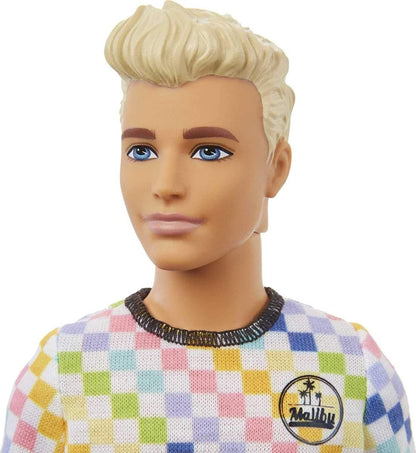 Ken Fashionistas Doll Checkered Shirt - Barbie - The Toy Store