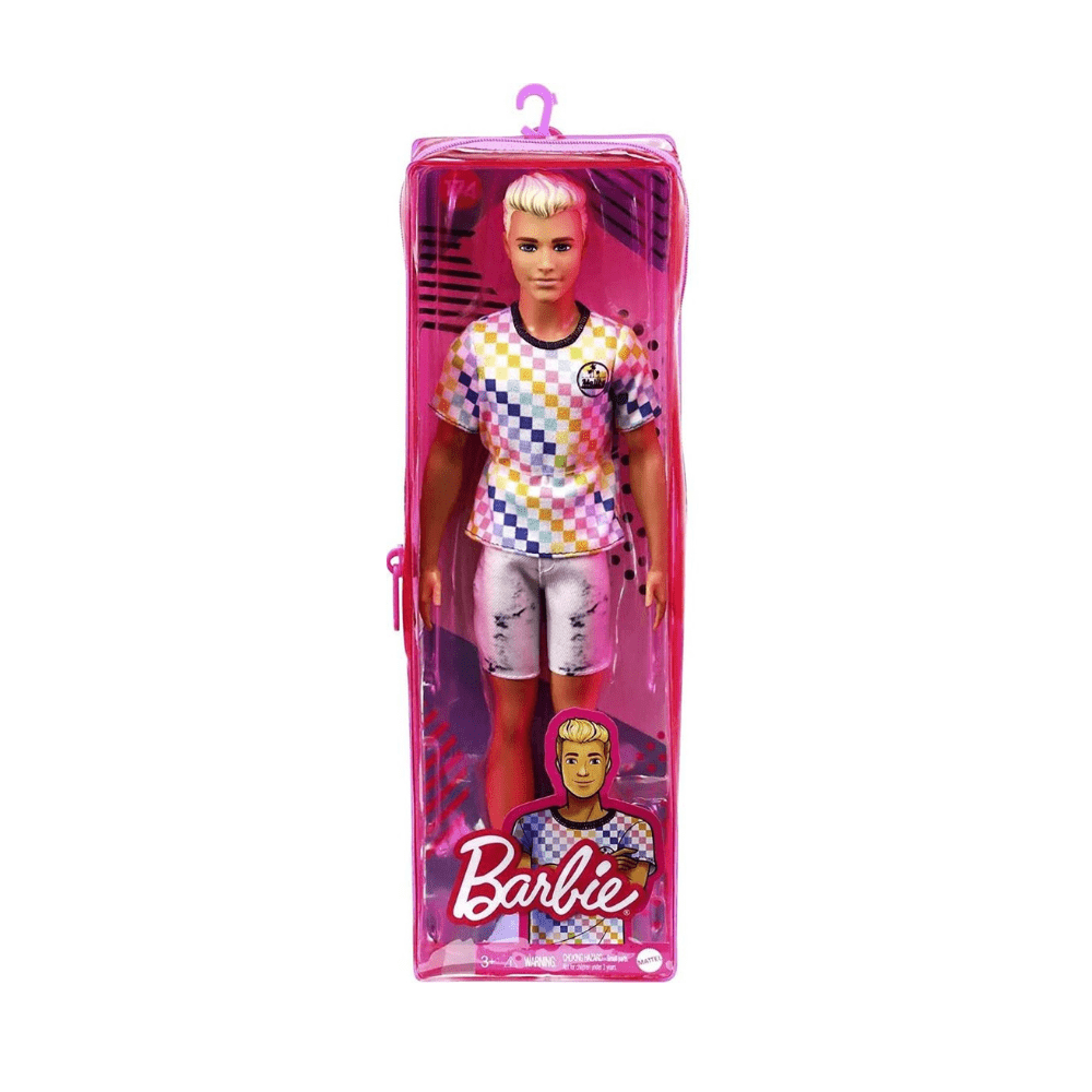 Ken Fashionistas Doll Checkered Shirt - Barbie - The Toy Store