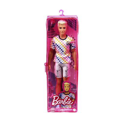 Ken Fashionistas Doll Checkered Shirt - Barbie - The Toy Store