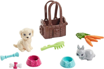 Loves Pets Doll with Puppy & Bunny Playset - Barbie - The Toy Store