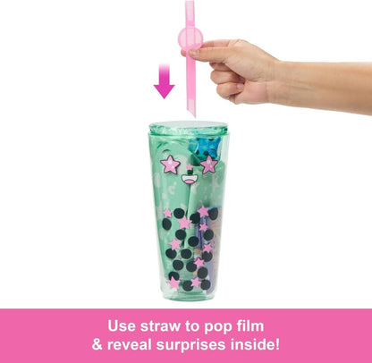 Pop Reveal Bubble Tea Doll - Barbie - Peach - The Toy Store