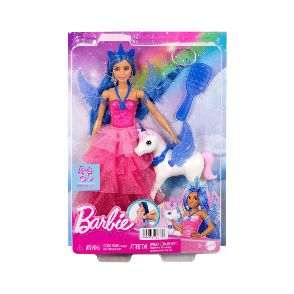 Unicorn Toy with Blue Hair - Barbie - The Toy Store