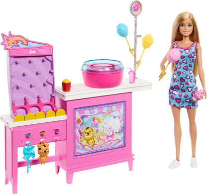 Malibu Puppe und Cotton Candy Playset, pinke Beach-Detektiv-Zubehörteile