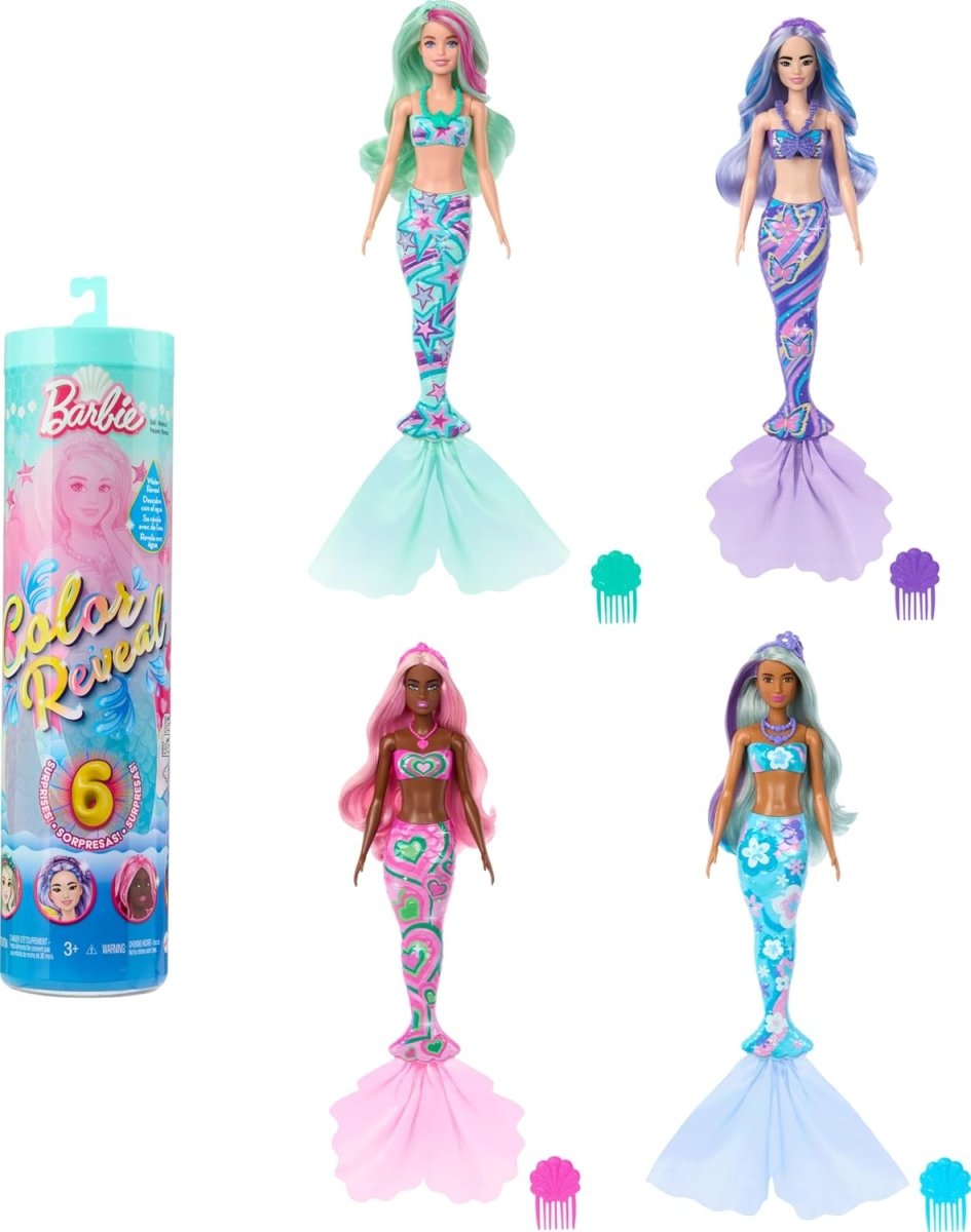Color Reveal Doll Mermaid Series - Barbie - The Toy Store
