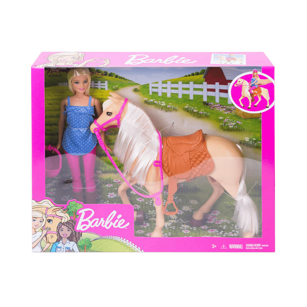Doll and Horse Toy Set - Barbie - The Toy Store