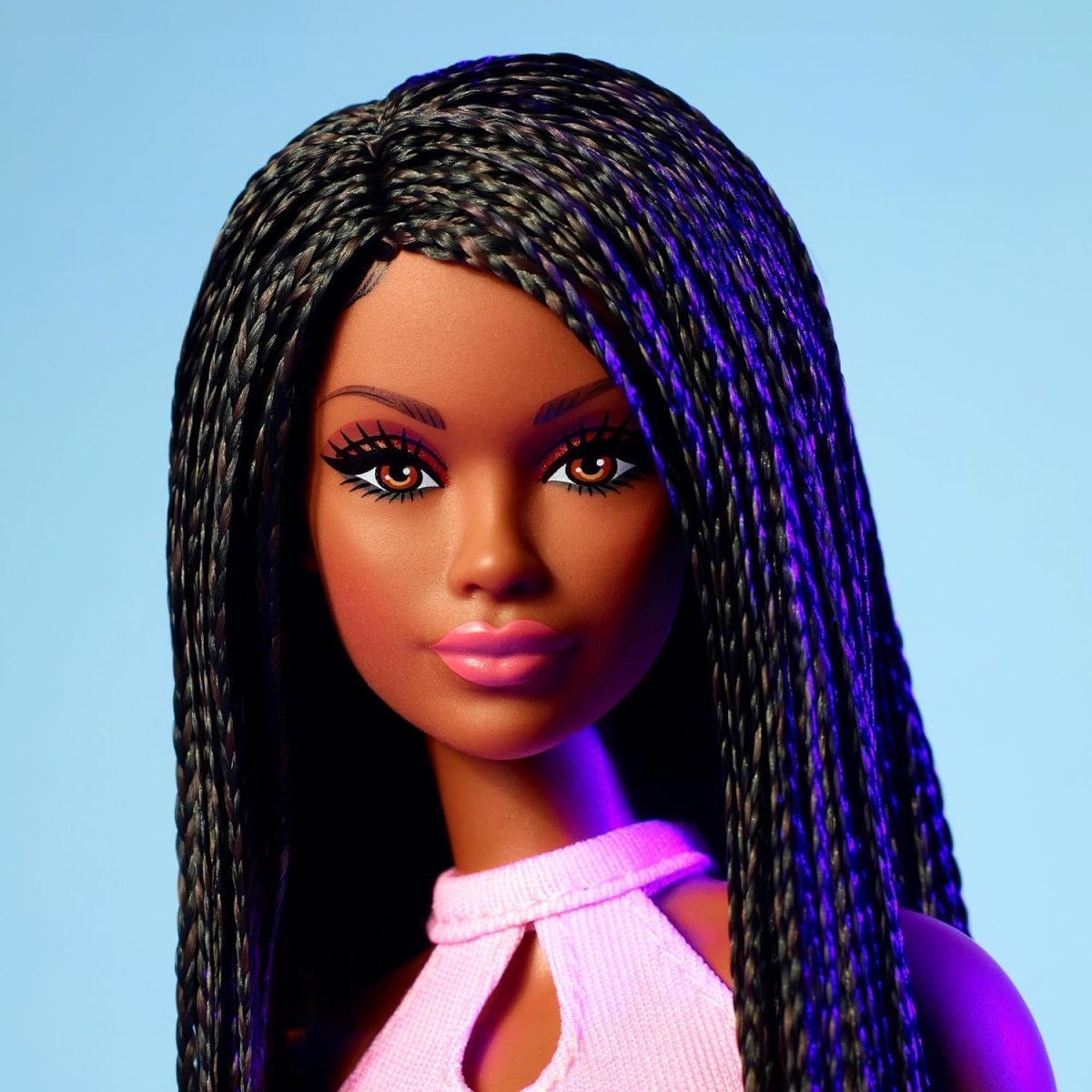 Looks Doll, Collectible No. 21 With Black Braids - Barbie - The Toy Store