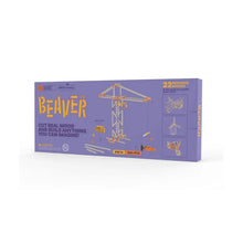 The Beaver Kit box packaging, 22-piece wooden build set with tools and parts