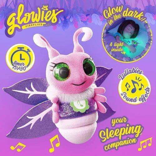 Glowies Plush Pink Firefly Toy - Biggies - The Toy Store
