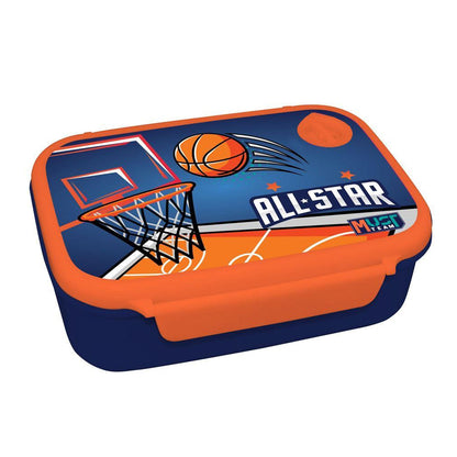 Lunch Set Must Team Basketball Lunch Box 800ml-Water Bottle Aluminium 500ml