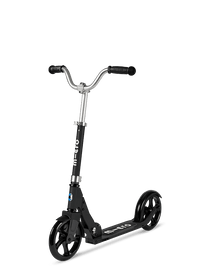 Micro Cruiser Black kick scooter with handlebar and front wheel
