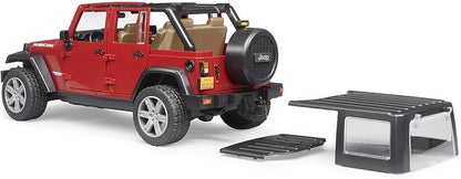 Jeep Wrangler Unlimited Rubicon Toy - Bruder - Red - The Toy Store