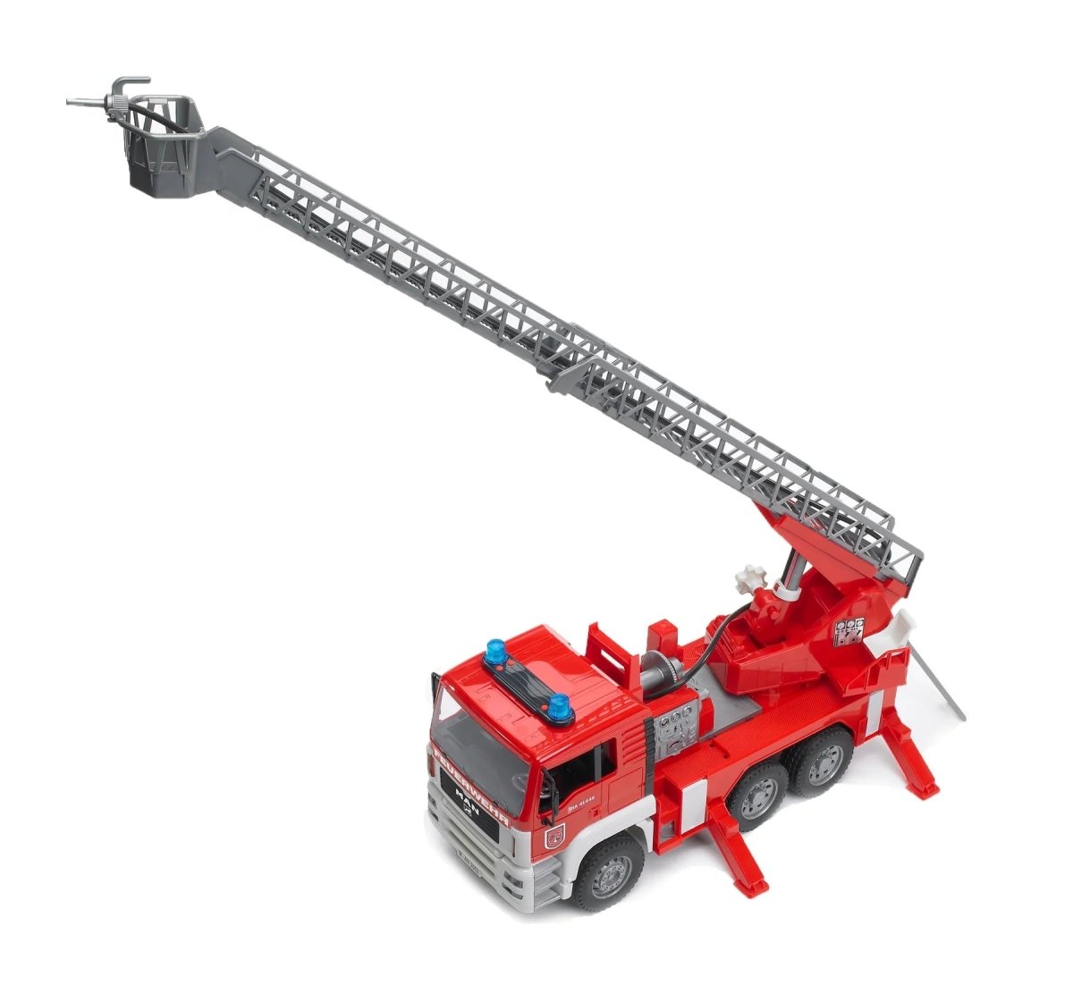 Man Tga Fire Engine With Ladder Water - Bruder - The Toy Store