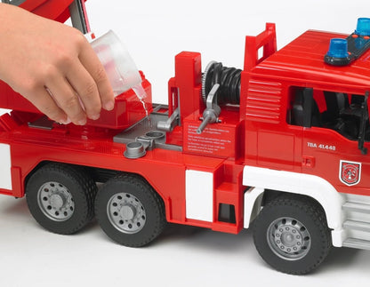 Man Tga Fire Engine With Ladder Water - Bruder - The Toy Store